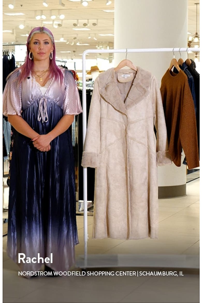 Longline Faux Shearling Coat video