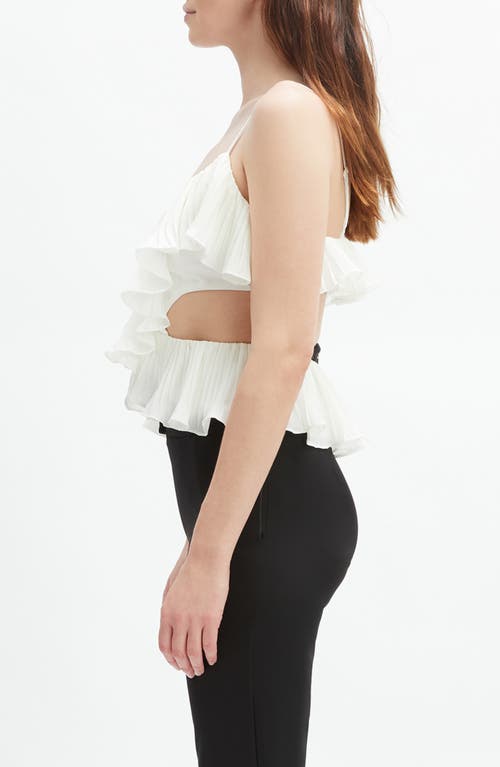 Bardot Ilara Ruffle Pleated Cutout Camisole