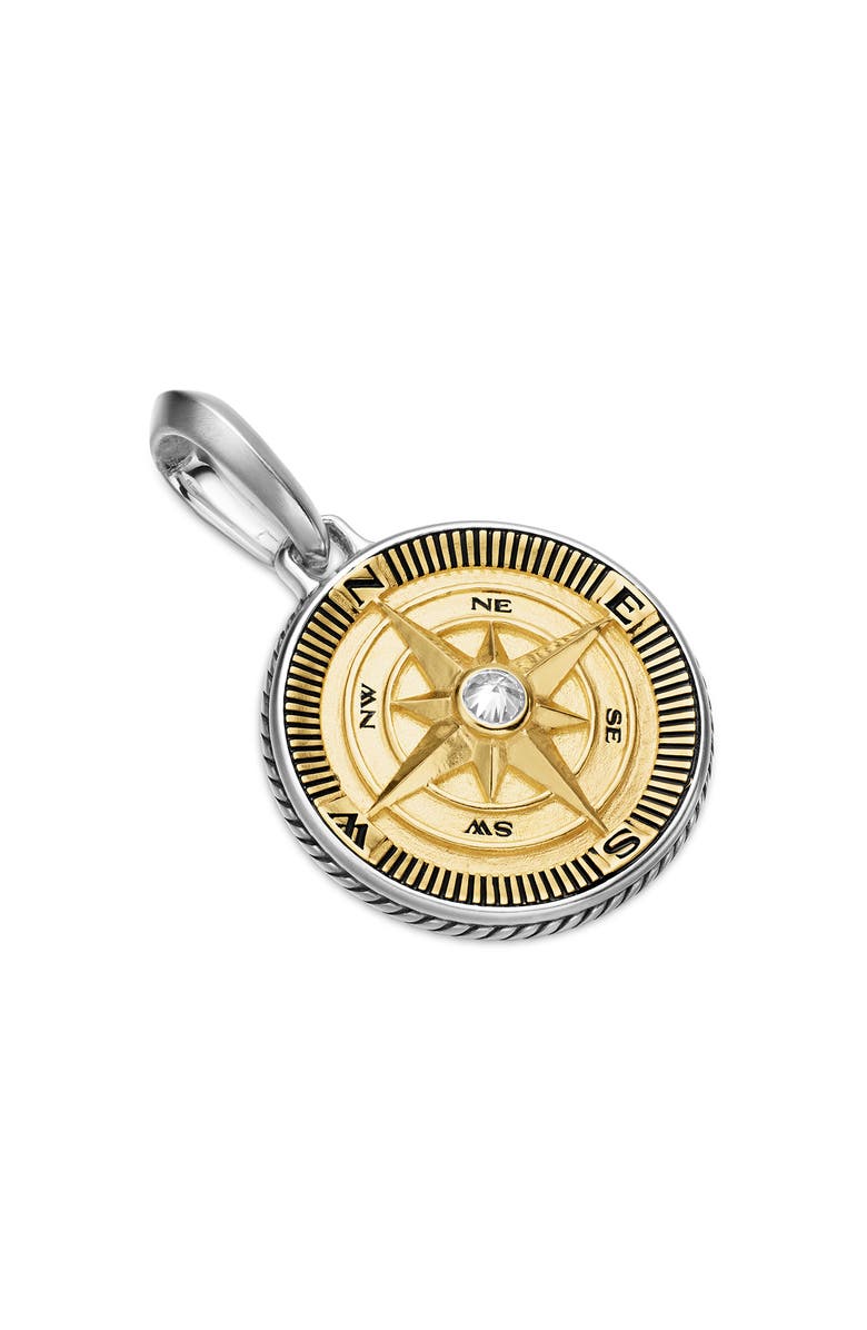 David Yurman Maritime Compass Pendant, Alternate, color, Silver