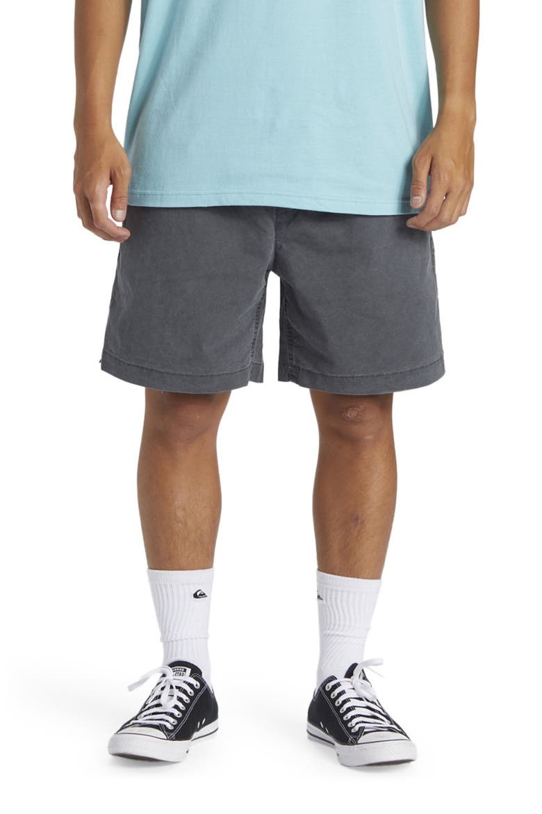 Taxer Stretch Drawstring Shorts, Main, color, BLACK