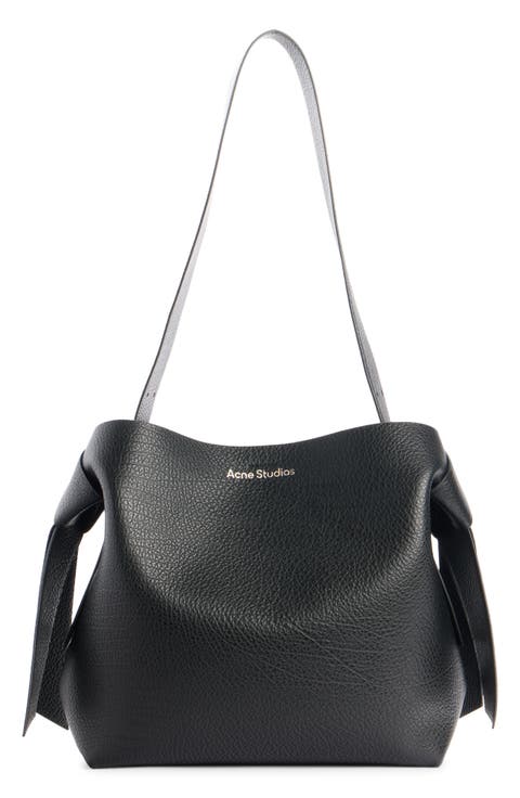 SALE【Acne Studios】ブラックレザーハンドバッグ Leather handbag Acne Studios Black in Leather - 45891748