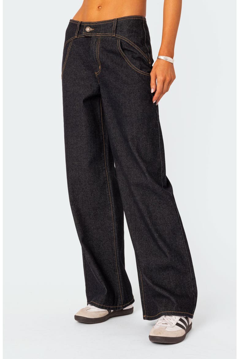Western Straight Leg Jeans, Alternate, color, DARK-BLUE
