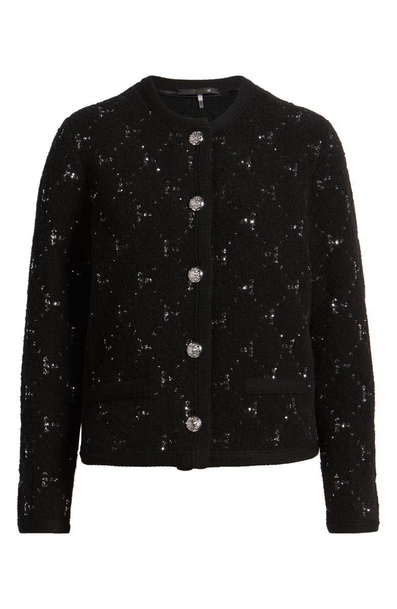 KOBI HALPERIN Embellished Fuzzy Cardigan, Alternate, color,