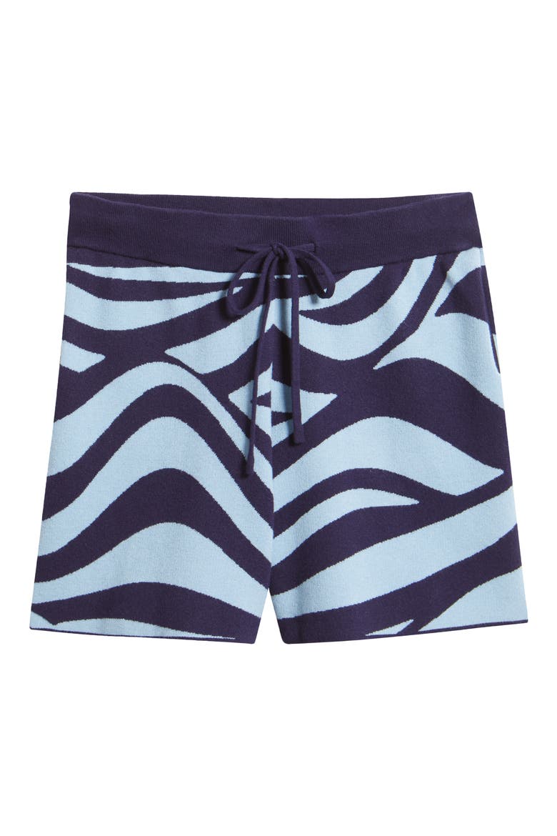 Wave Knit Shorts, Alternate, color, BLUE