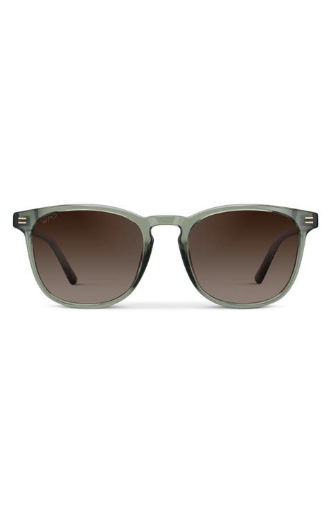 Nick - 51mm Polarized Rounded Square Sunglasses