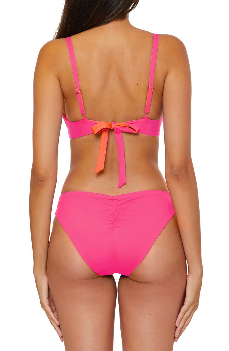 Becca Reversible Hipster Bikini Bottoms, Alternate, color, Punch/ Coral Rose