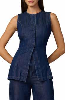 The Seamed Sleeveless Tunic