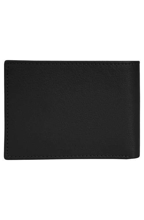 CHAMPS CHAMPS ONYX ID FLAP LEATHER BIFOLD WALLET 