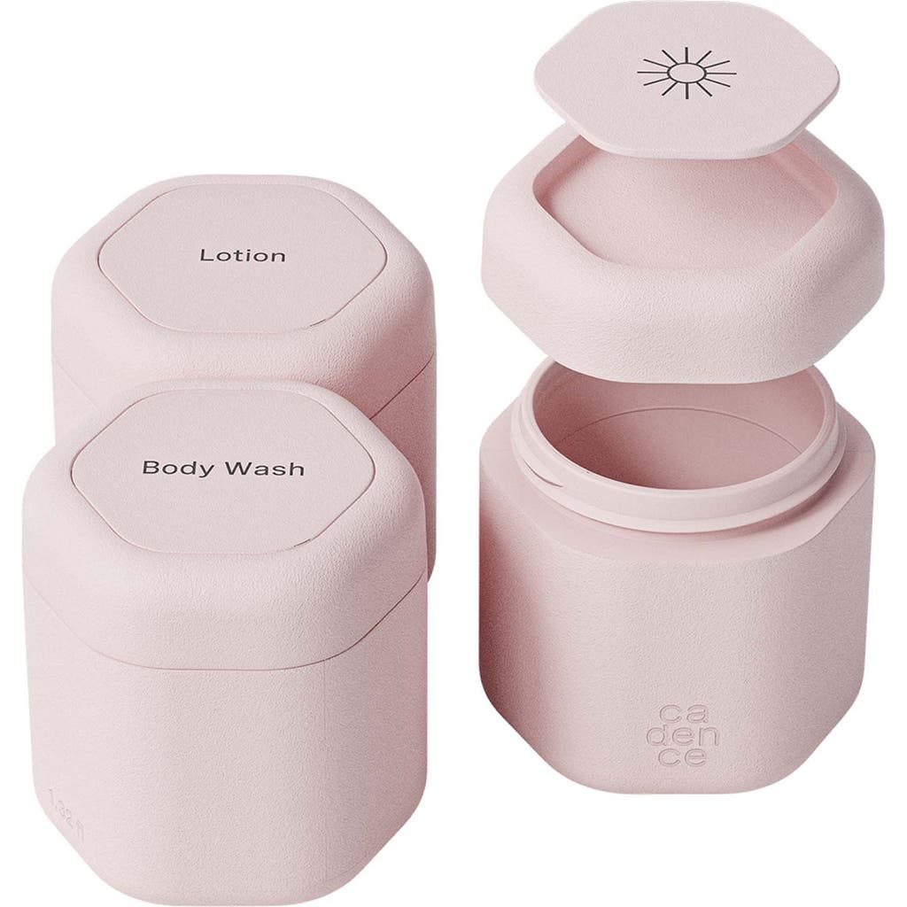 Cadence Body Care Capsule Trio Set In Pink