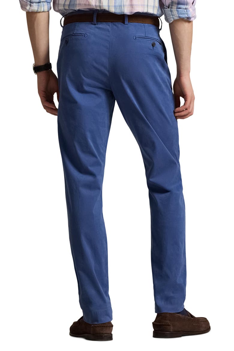 Jarrett Slim Fit Sateen Pants, Alternate, color, BLUE