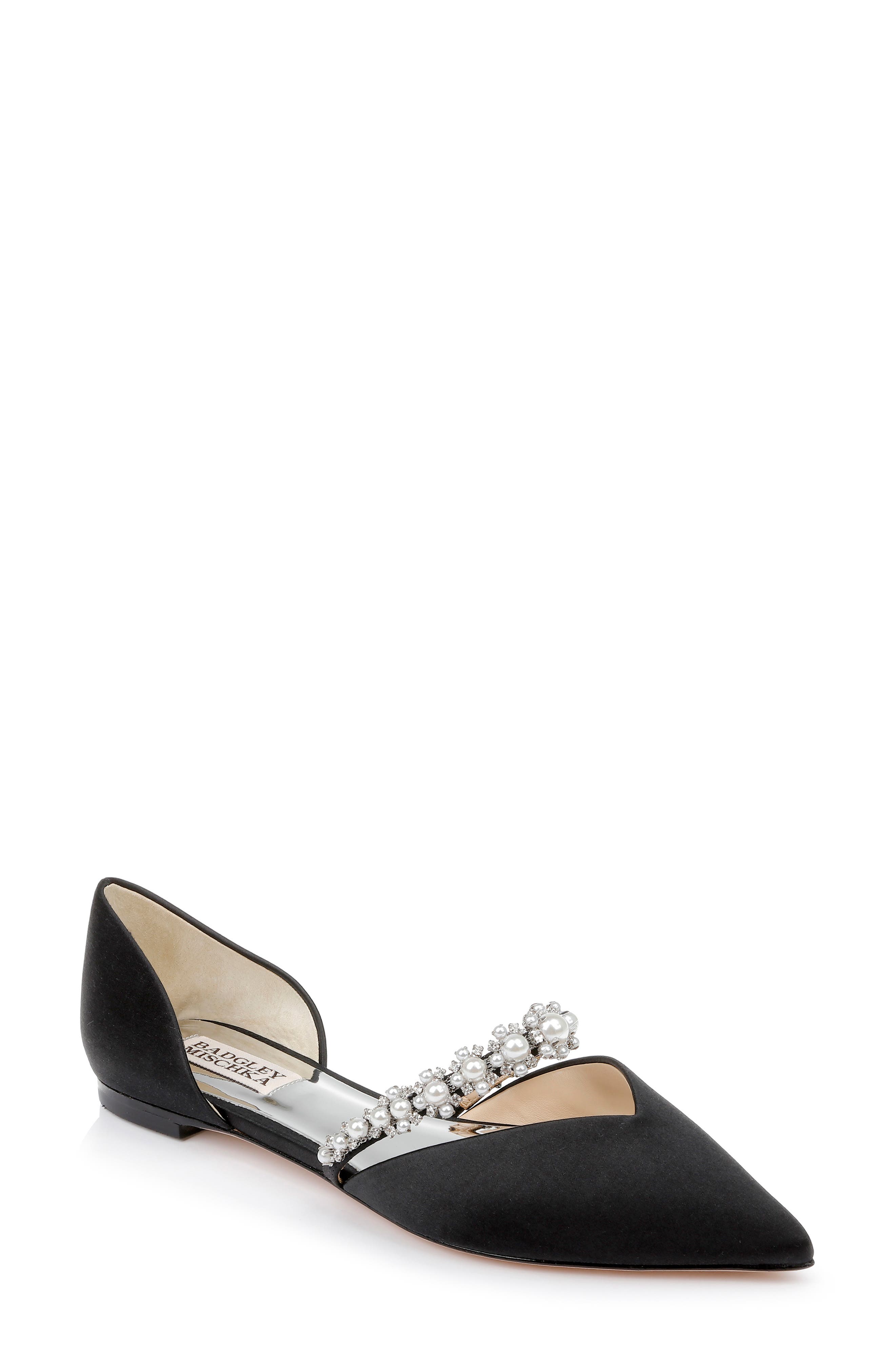 Natalia d'Orsay Flat, Main, color, BLACK