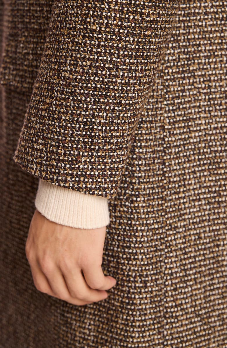 PAISLEY & GRAY Overcoat, Alternate, color, Brown Army White