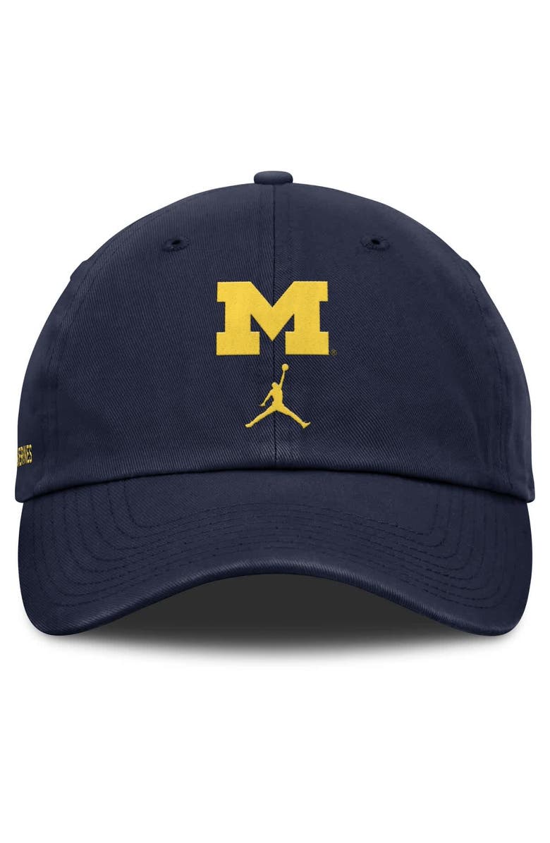 Jordan Brand Men's Jordan Brand Navy Michigan Wolverines Primetime Club Adjustable Hat, Alternate, color, Navy