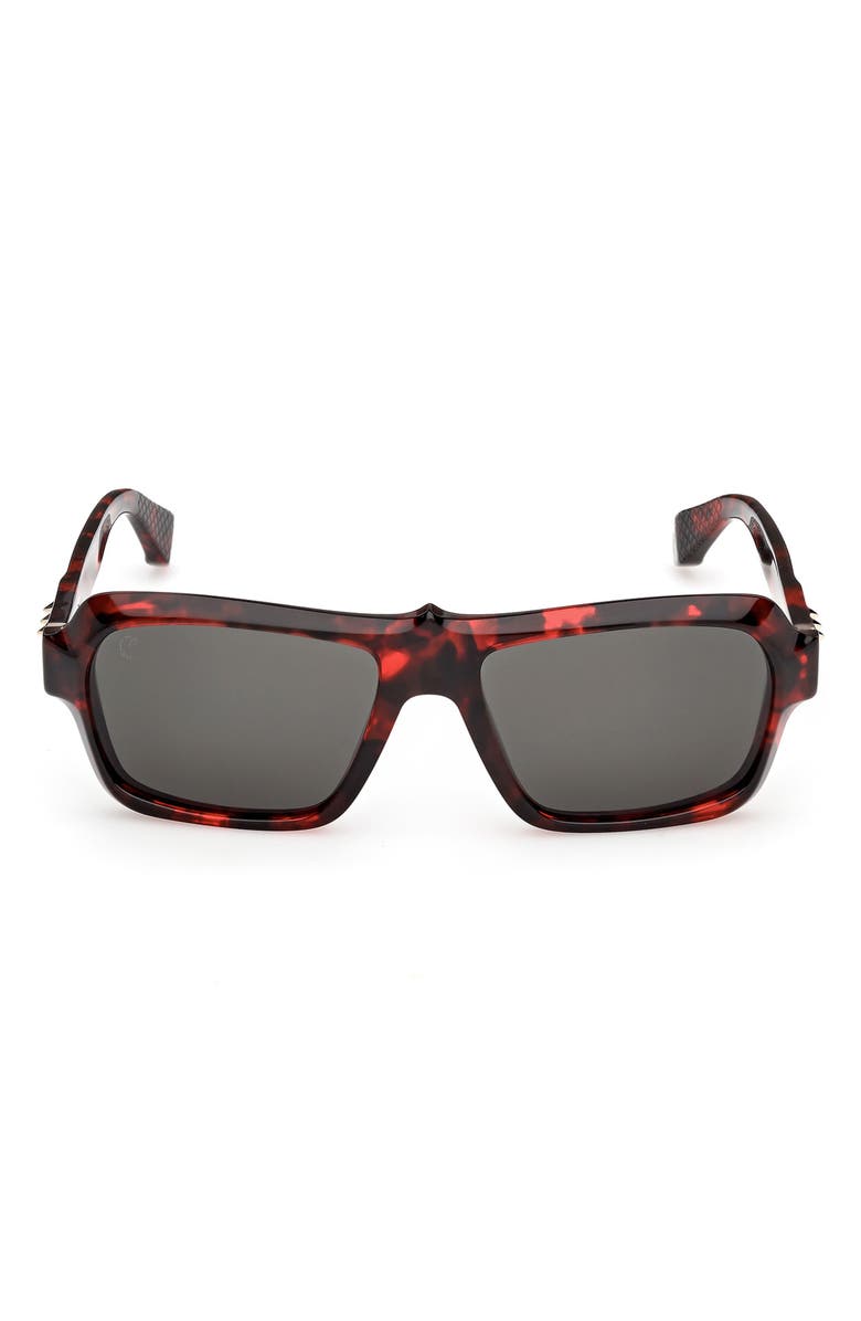Christian Louboutin 56mm Rectangular Sunglasses, Main, color, 