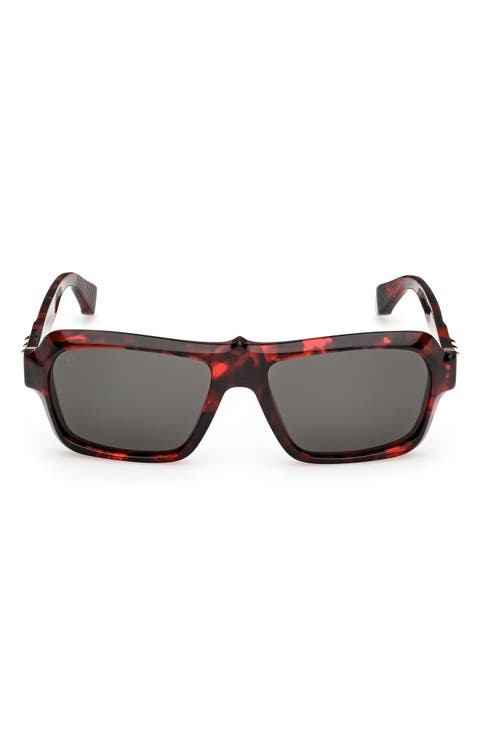 56mm Rectangular Sunglasses