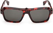 Christian Louboutin 56mm Rectangular Sunglasses
