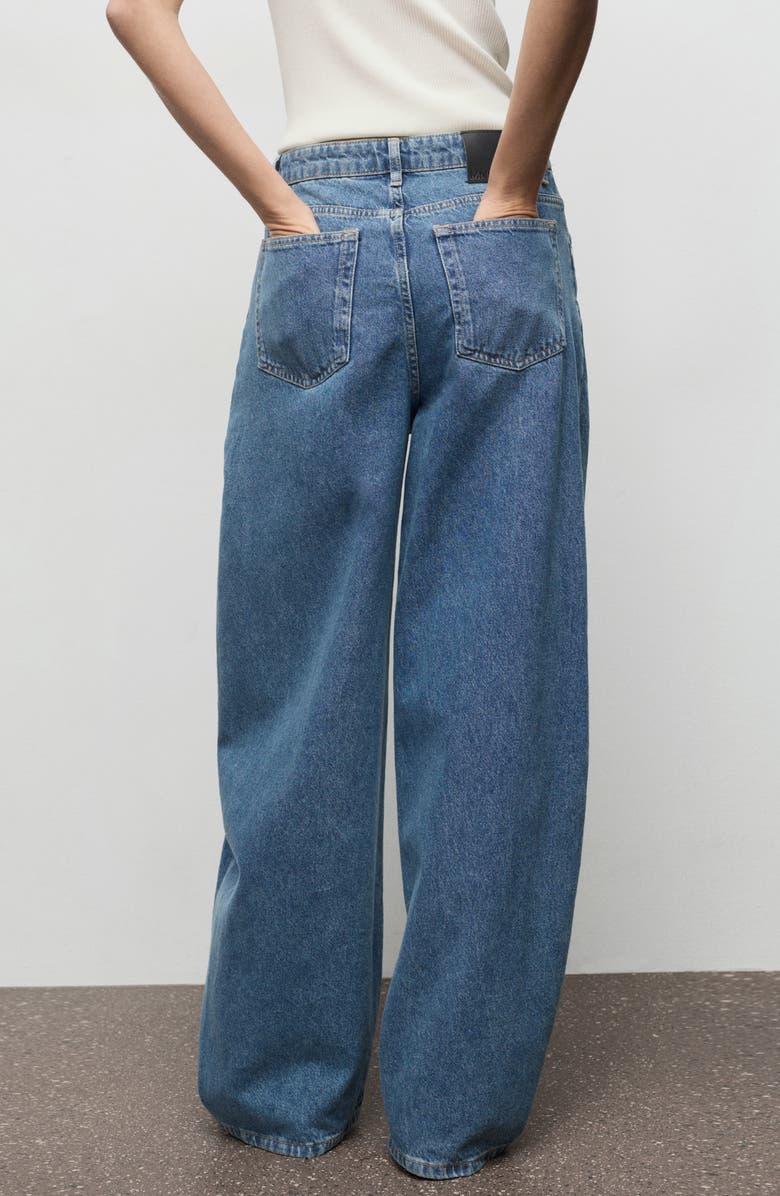 MANGO Mid Rise Balloon Jeans, Alternate, color, Medium Blue