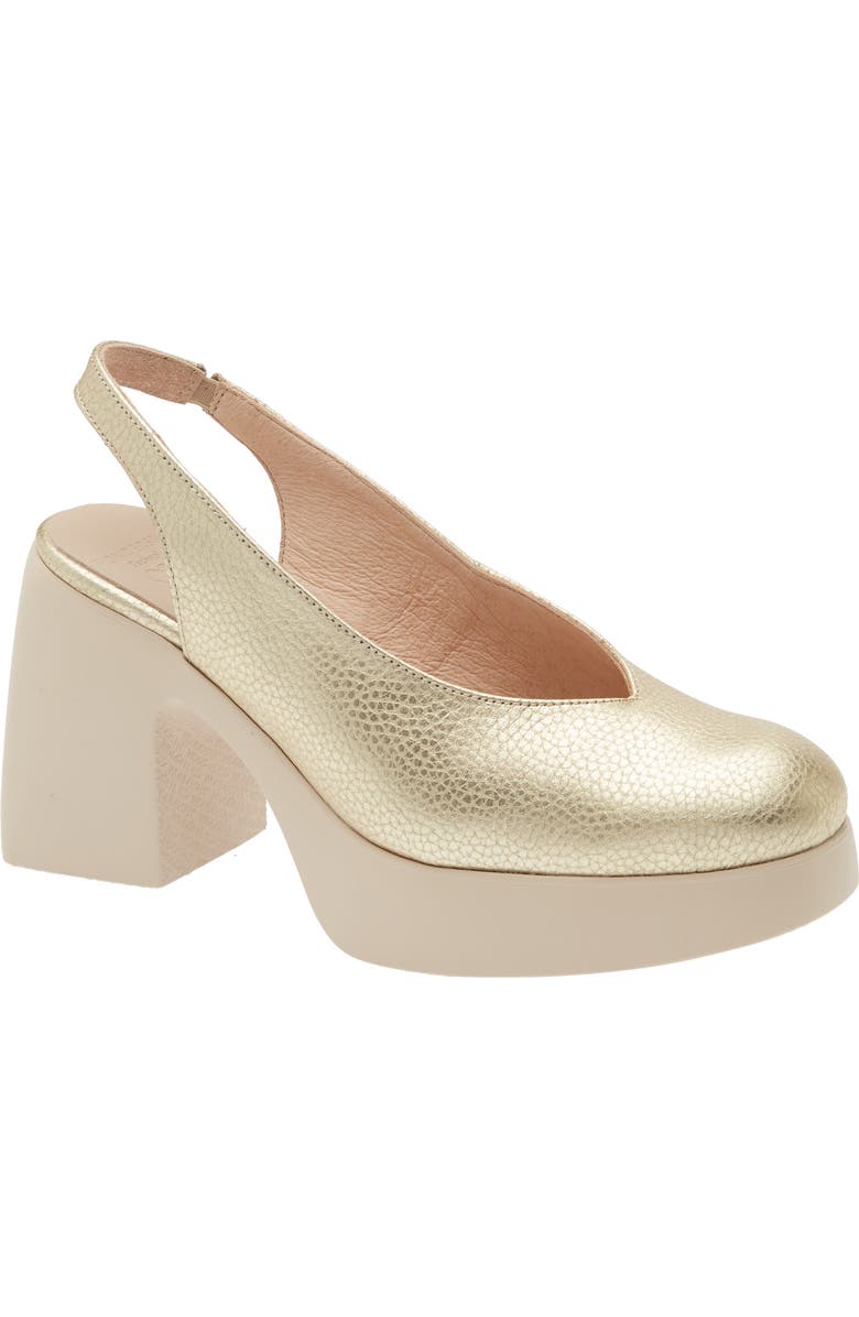 Wonders Platform Slingback Pump, Main, color, Max Platino