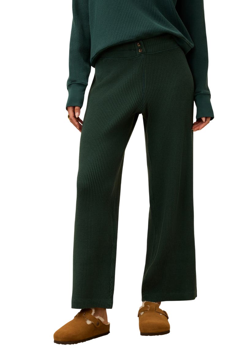 Après Organic Cotton Waffle Pants, Main, color, SEAMOSS