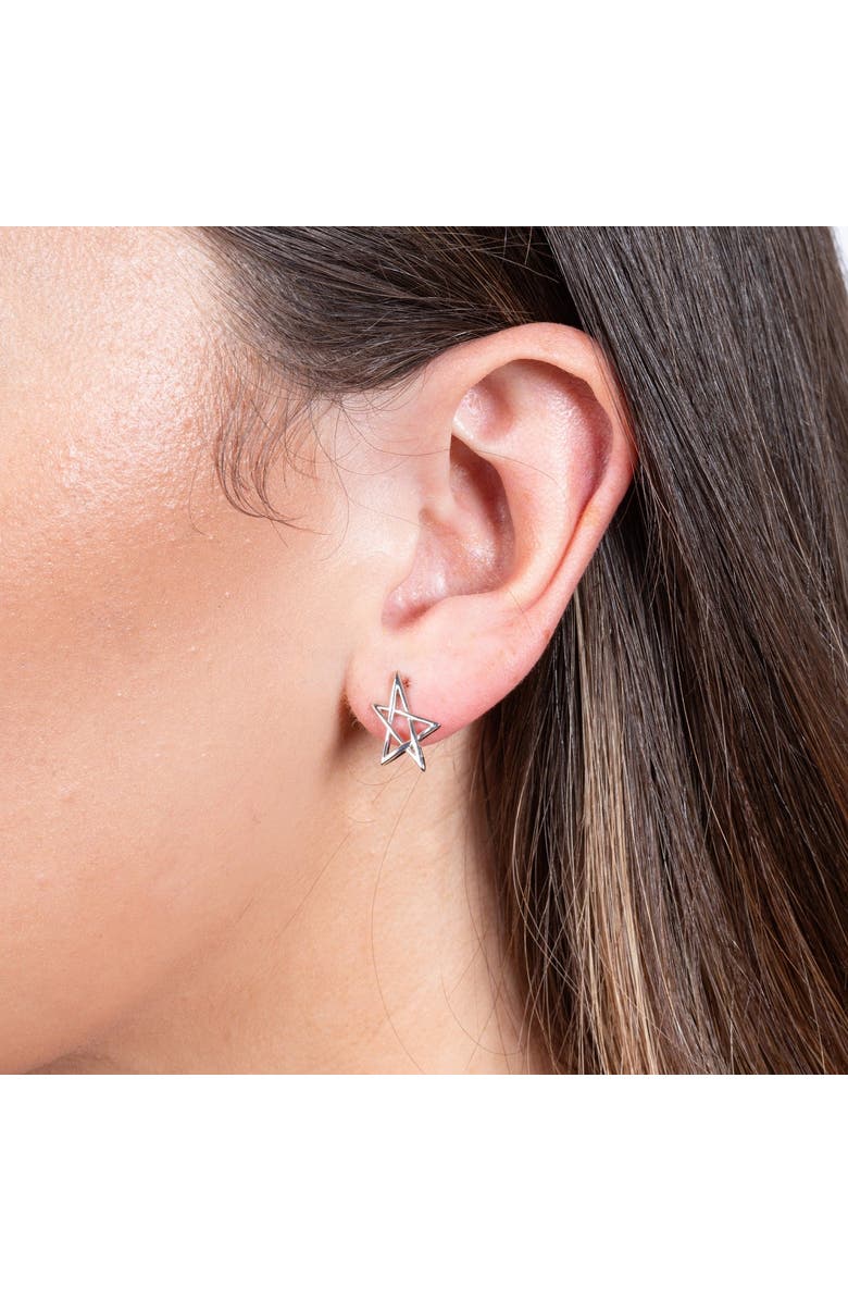 Lucy Quartermaine Sol Star Mini Studs, Alternate, color, Sterling Silver