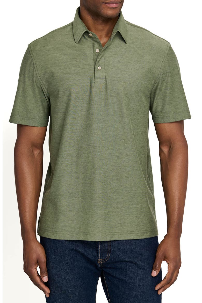 Solid Mapleton Luxe Cross Dyed Polo, Main, color, GREEN