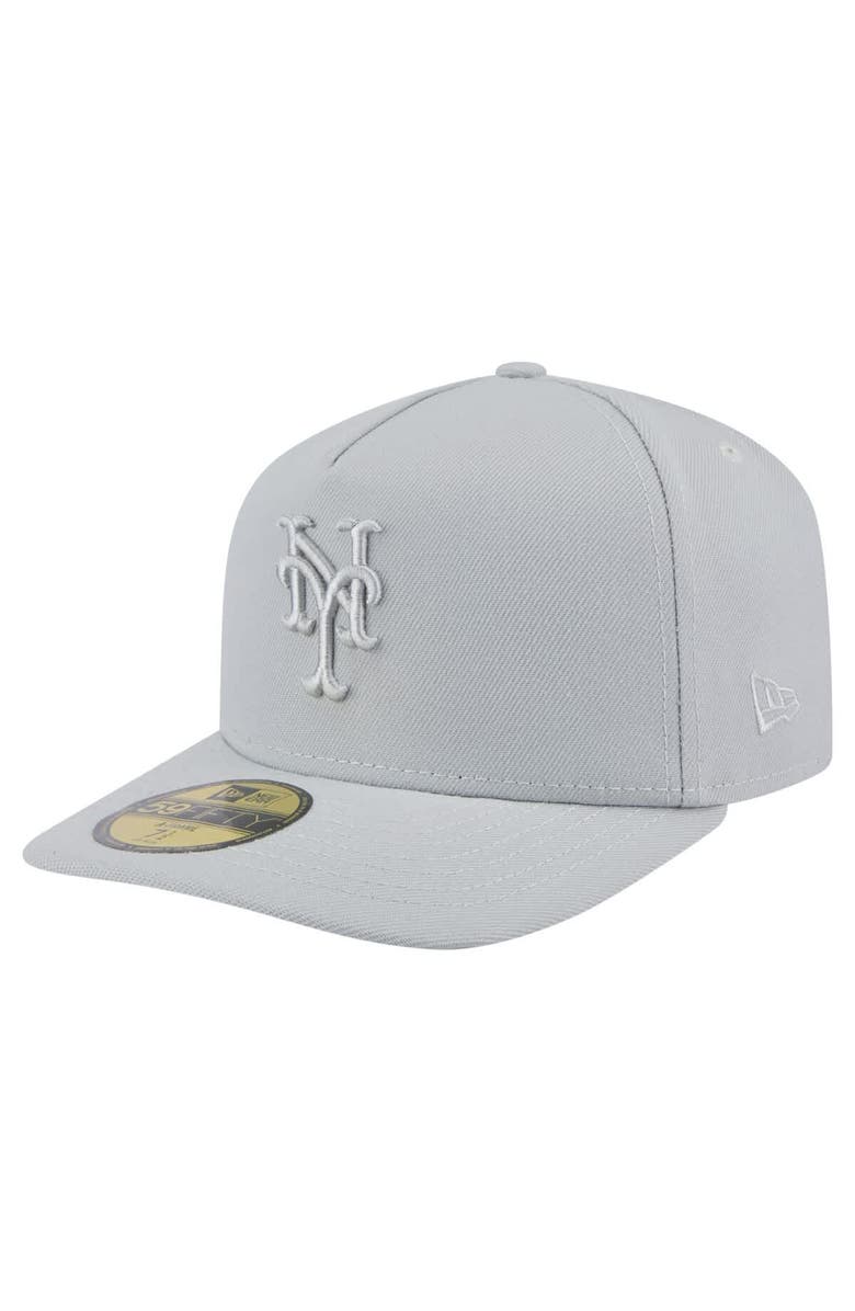 New Era Men's New Era  Gray New York Mets Colorpack 59FIFTY Fitted Hat, Main, color, 