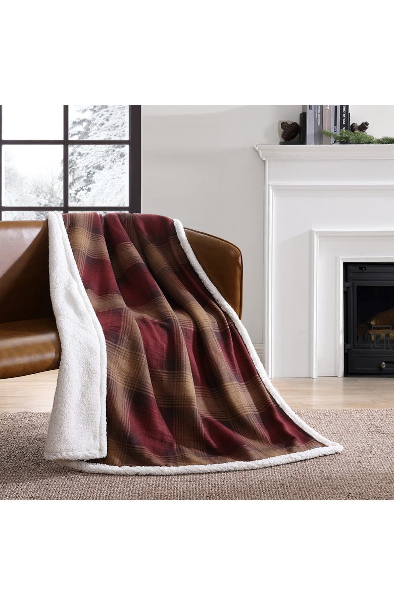 Eddie Bauer Nordic Plaid Throw Blanket, Alternate, color, 