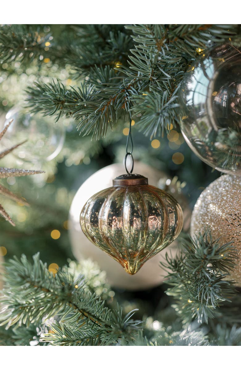 CG Hunter 3" Mercury Glass Ornament, Alternate, color, Gold