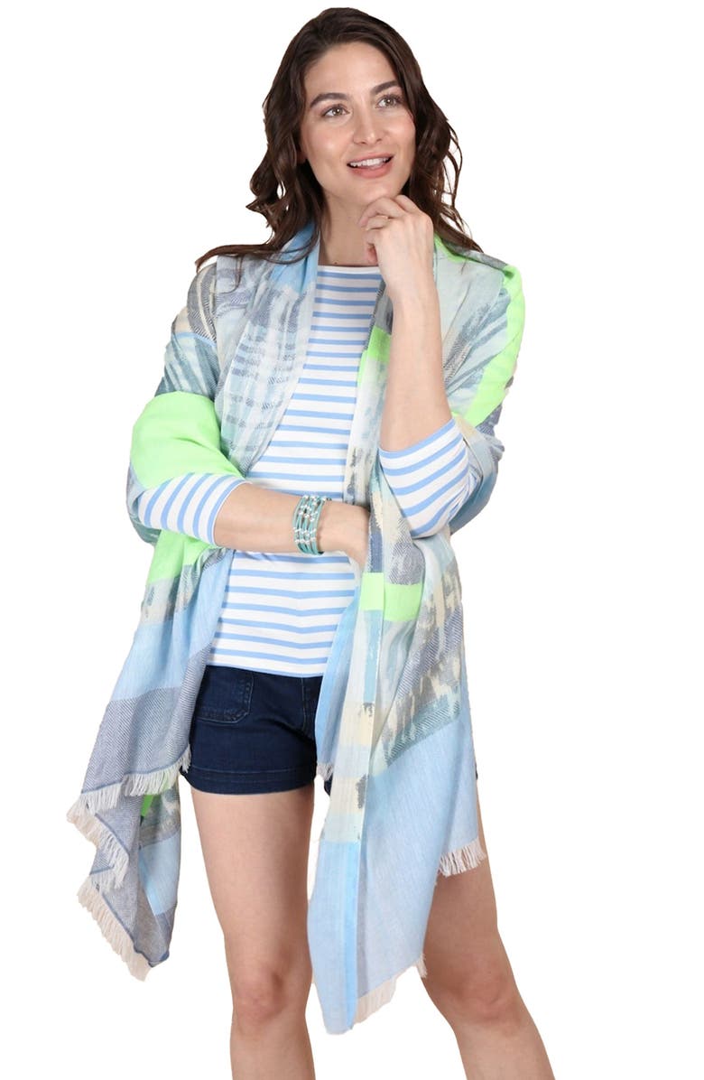 SAACHI Ebraxas Mixed Print Scarf, Alternate, color, 