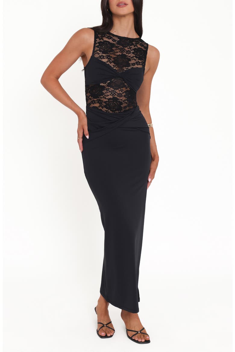 Tinashe Lace Body-Con Dress, Main, color, BLACK