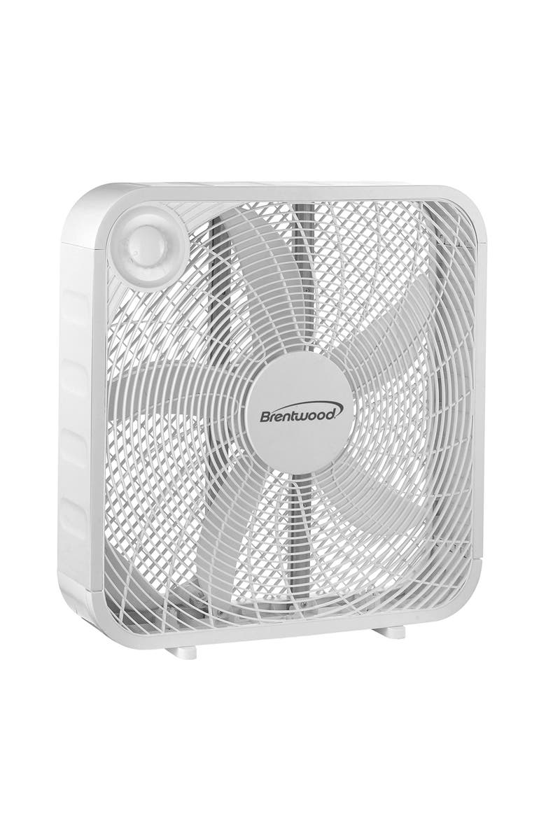 Kool Zone 20 Inch Box Fan, Main, color, White