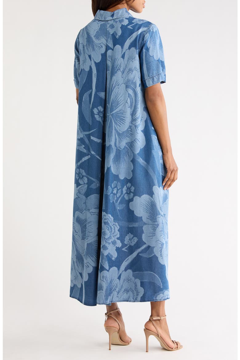 Karin Maxi Shirtdress, Alternate, color, DANCING ROSE GIANT TONAL