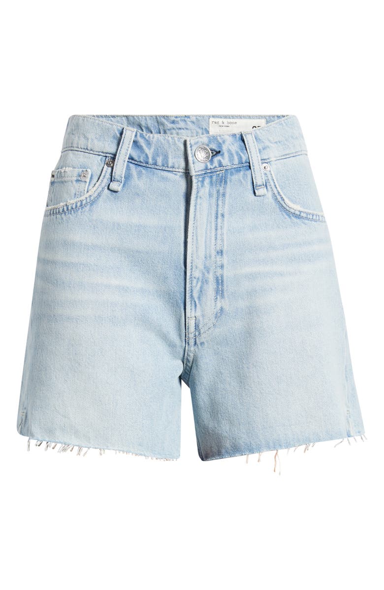 rag & bone High Waist Cutoff Denim Shorts, Alternate, color, Azalea