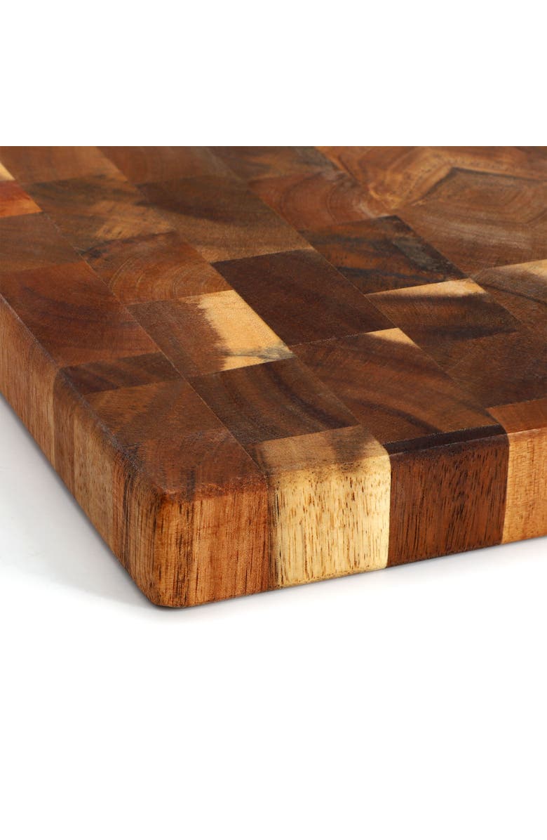 Megachef 13.75 Inch Square Thick Acacia Wood Serving Butcher Cutting Board, Alternate, color, Acacia