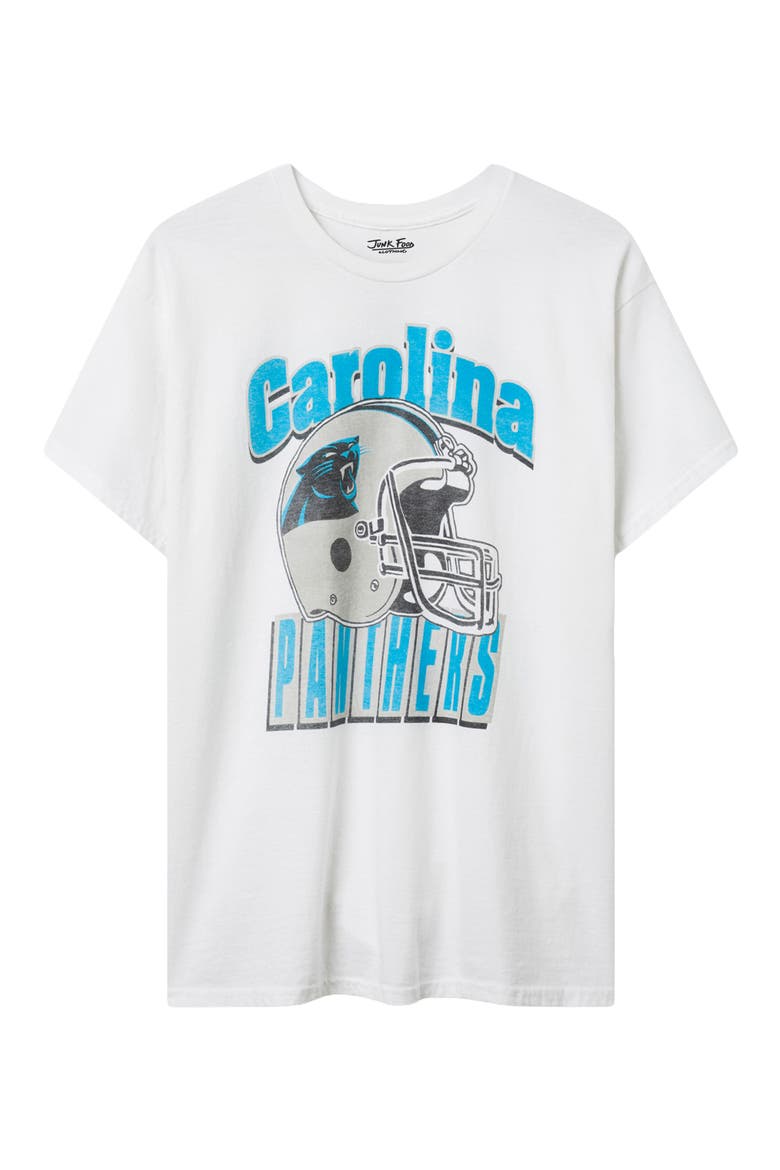 Carolina Panthers Throwback Helmet Cotton Graphic T-Shirt, Main, color, WHITE