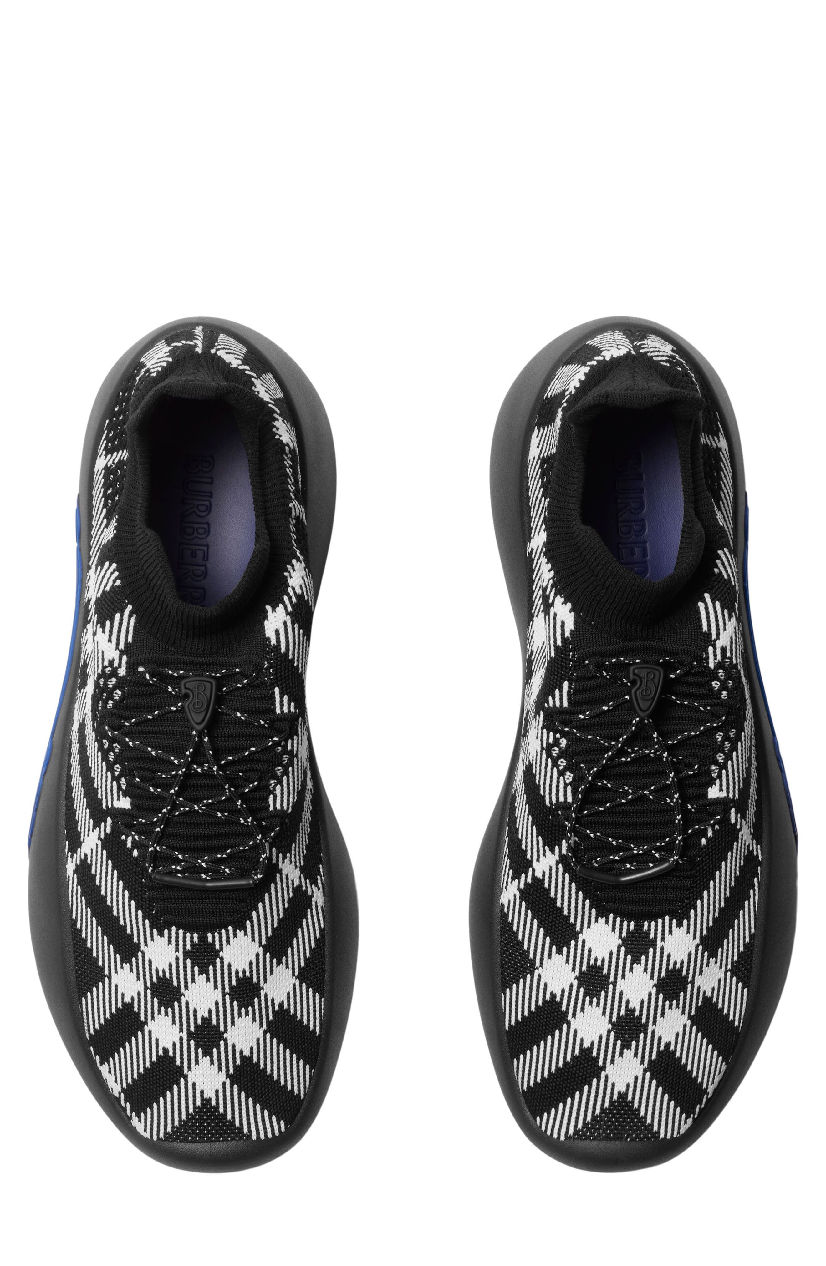 Burberry Neptune Check Sneaker, Alternate, color, Eclipse Checkered