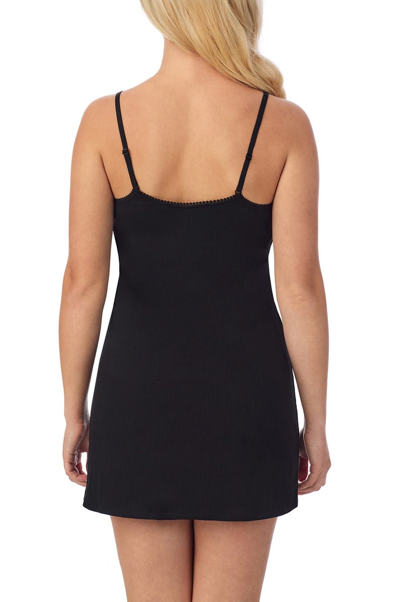 On Gossamer Cabana Rib Slip, Alternate, color, Black
