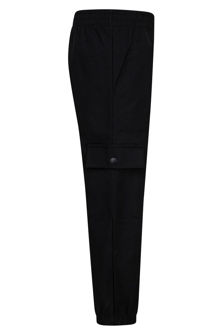 Kids' Water Repellent Cargo Joggers, Alternate, color, BLACK
