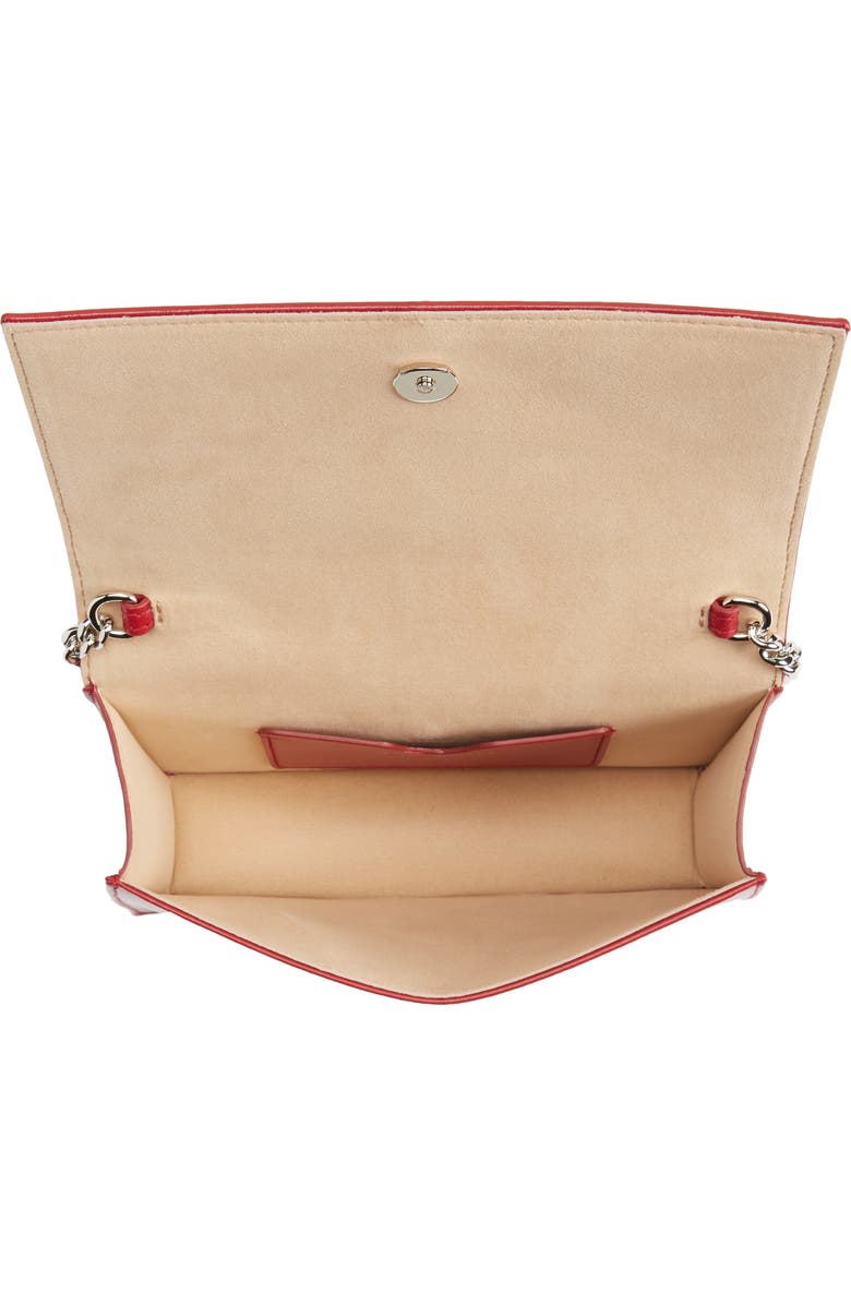 McQueen Small Skull Quilted Lambskin Bag, Alternate, color,