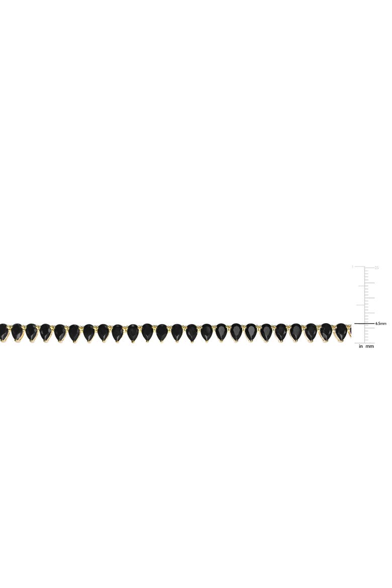 Synthetic Black Spinel Tennis Necklace, Alternate, color, Black Spinel