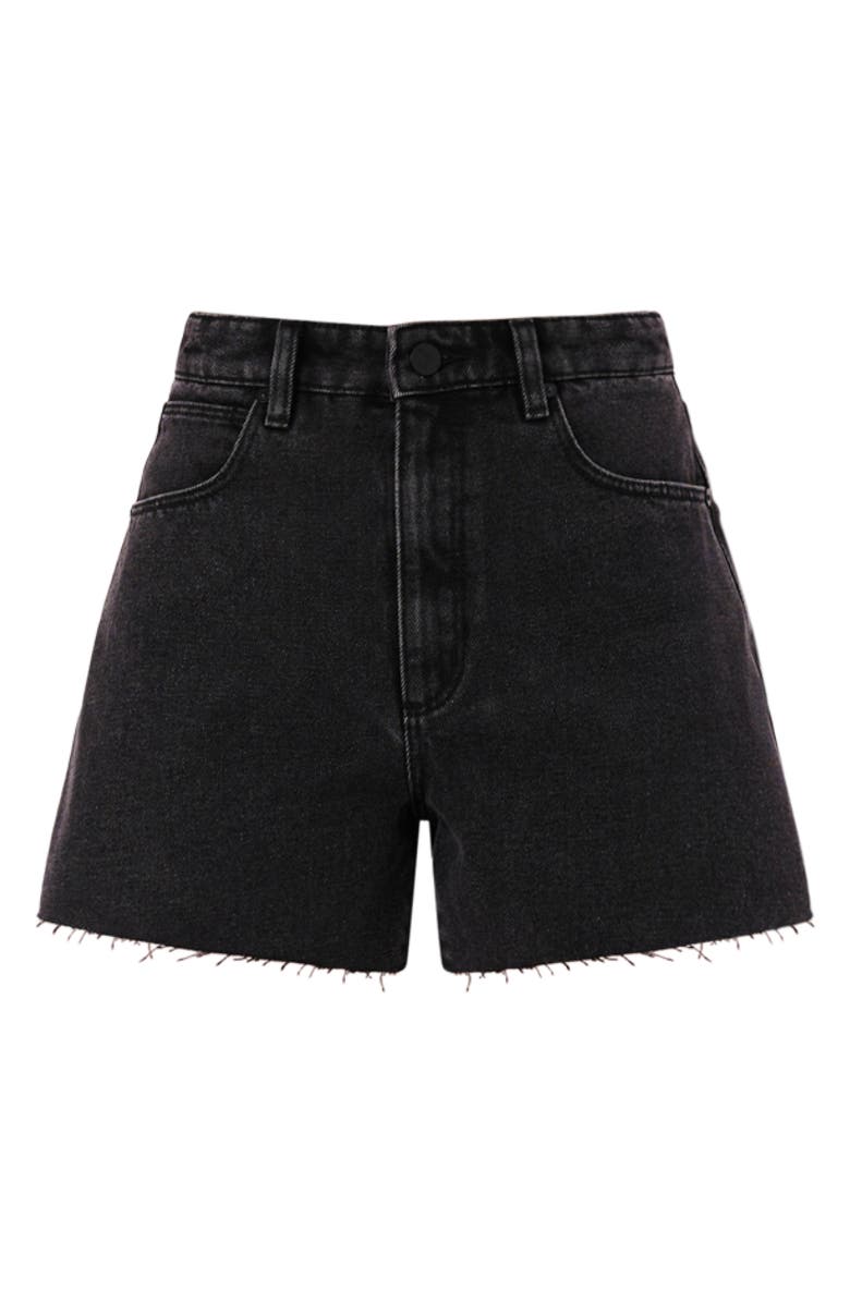 ABRAND Venice Heidi Cutoff Denim Shorts, Alternate, color, Washed Black