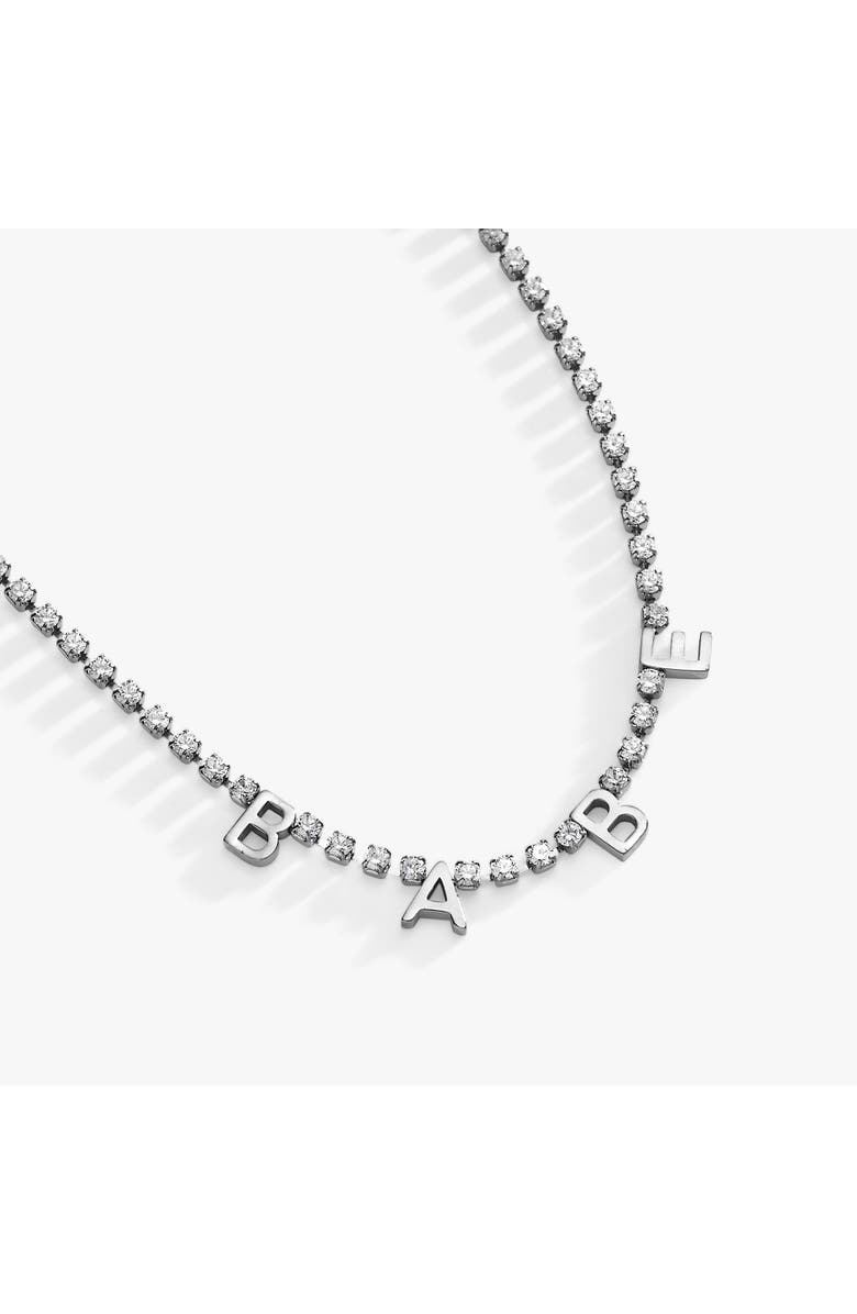Alex and Ani Babe Tennis Chain Necklace, Alternate, color, Silver