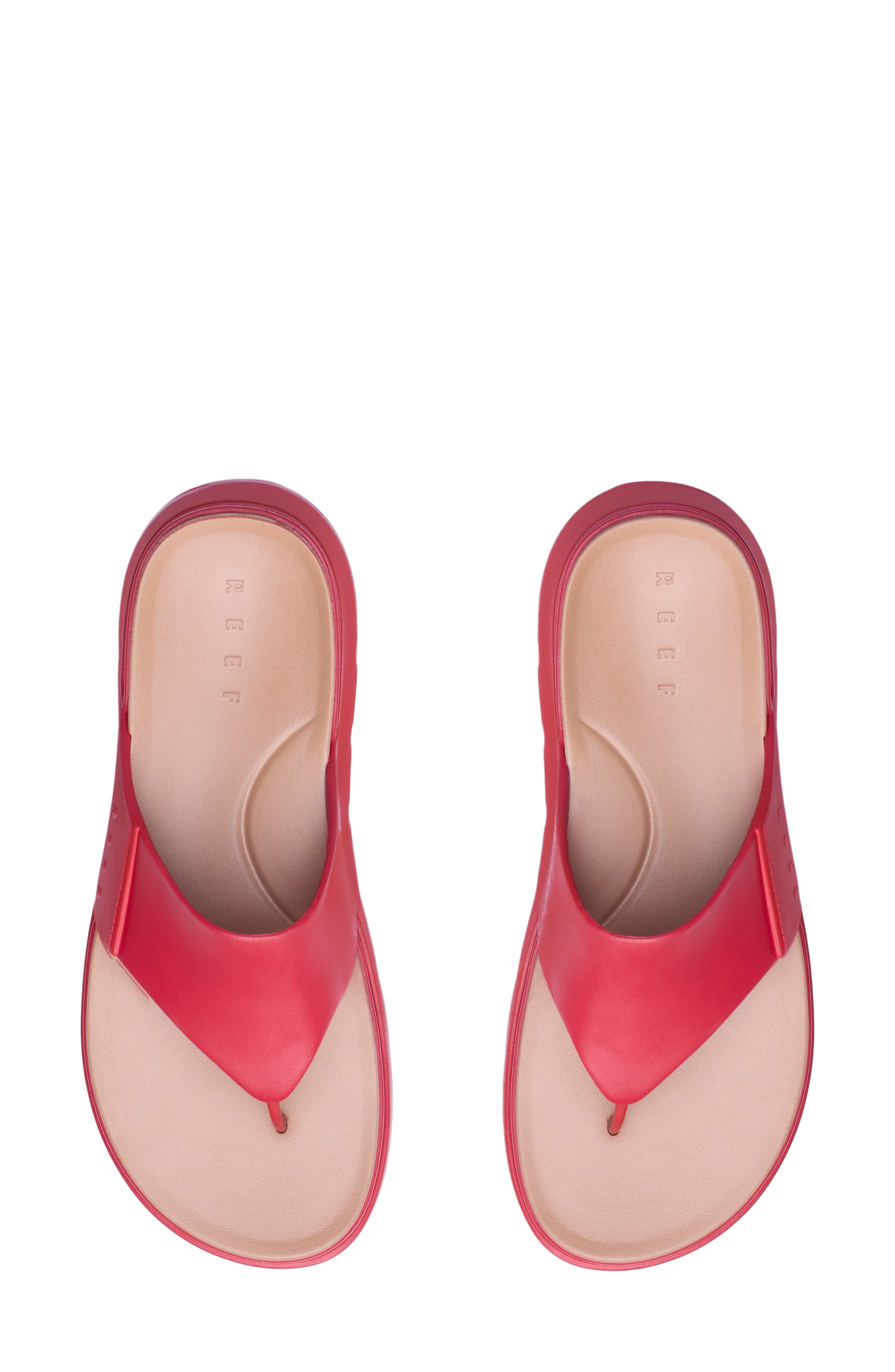 Cali Laguna Platform Flip Flop, Alternate, color, SALSA