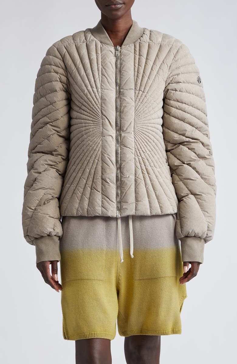 Rick Owens x Moncler Radiance Down Flight Jacket, Main, color, 