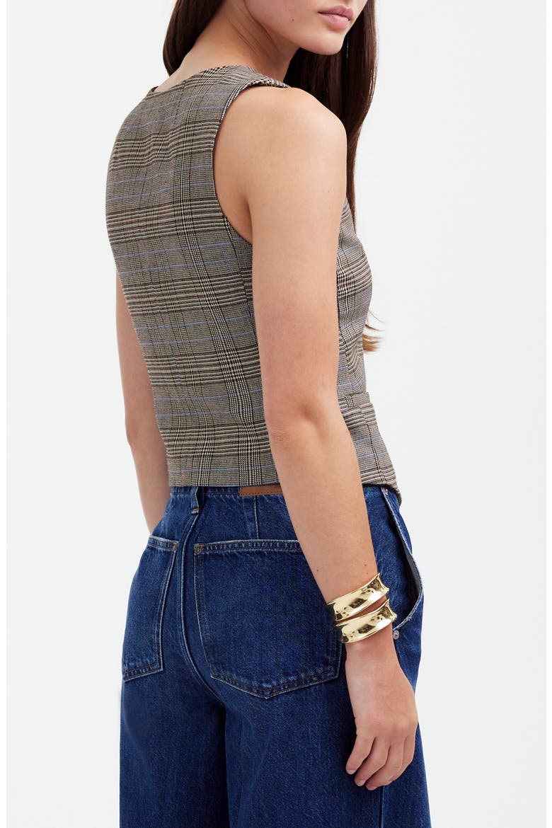 Glen Plaid Vest, Alternate, color, COOPER PLAID
