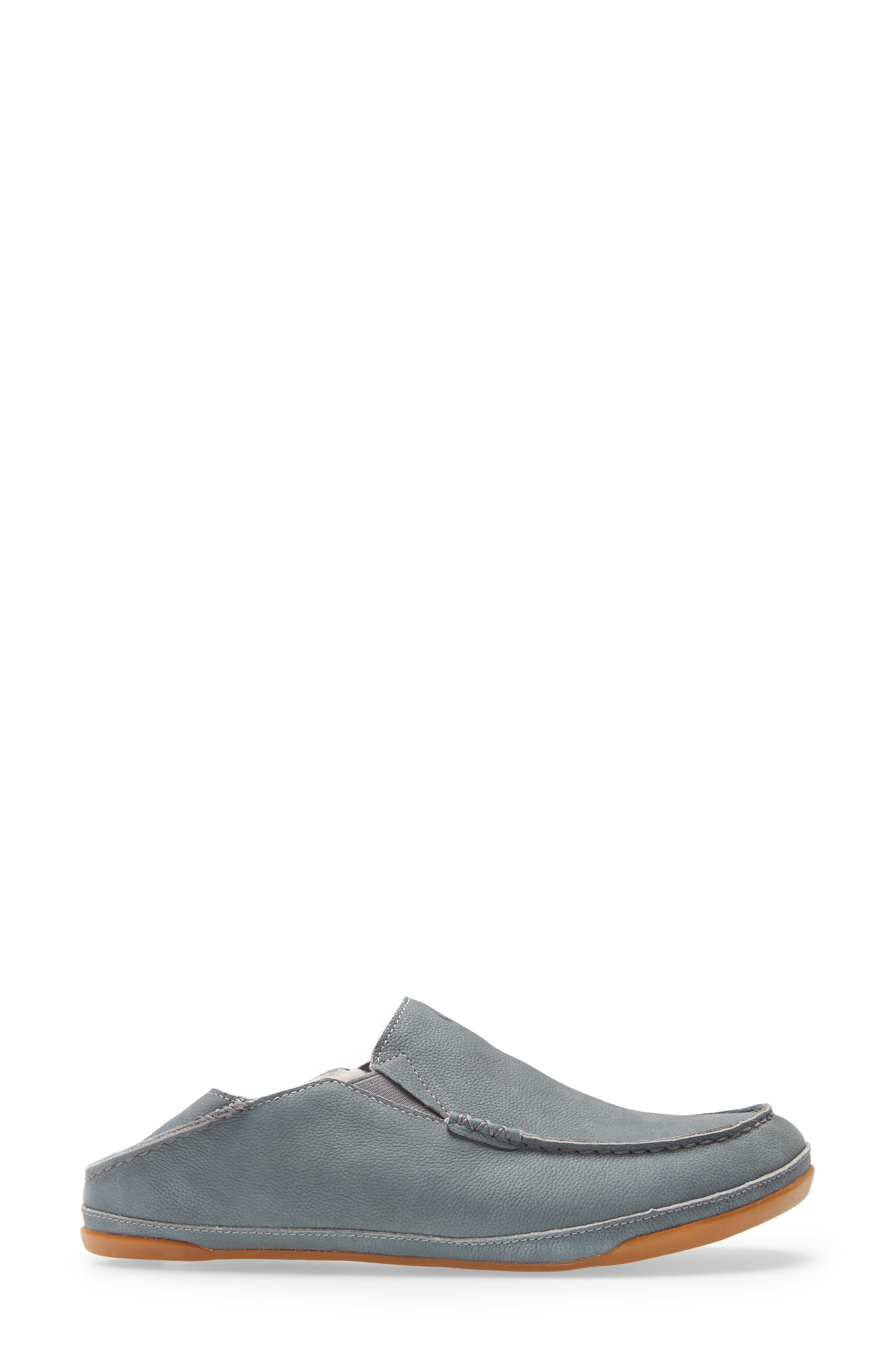 Kipuka Hulu Convertible Genuine Shearling Lined Slipper, Alternate, color, CHARCOAL LEATHER