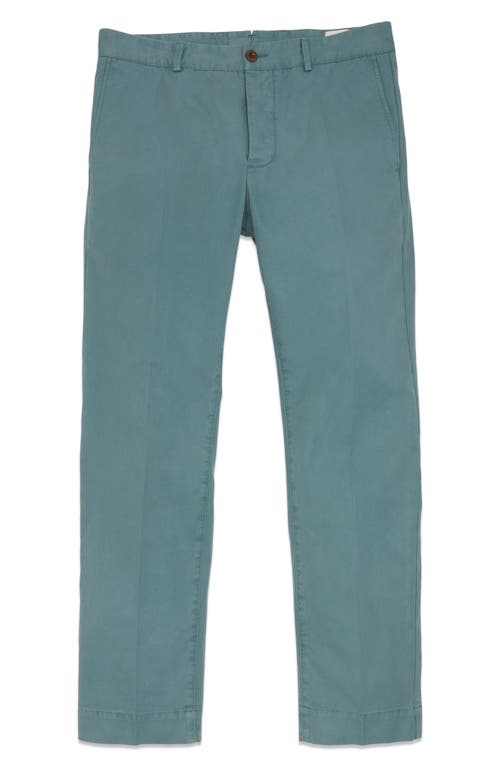 Sid Mashburn Garment Dye Slim Straight Leg Field Pants In Juniper Ap Twill