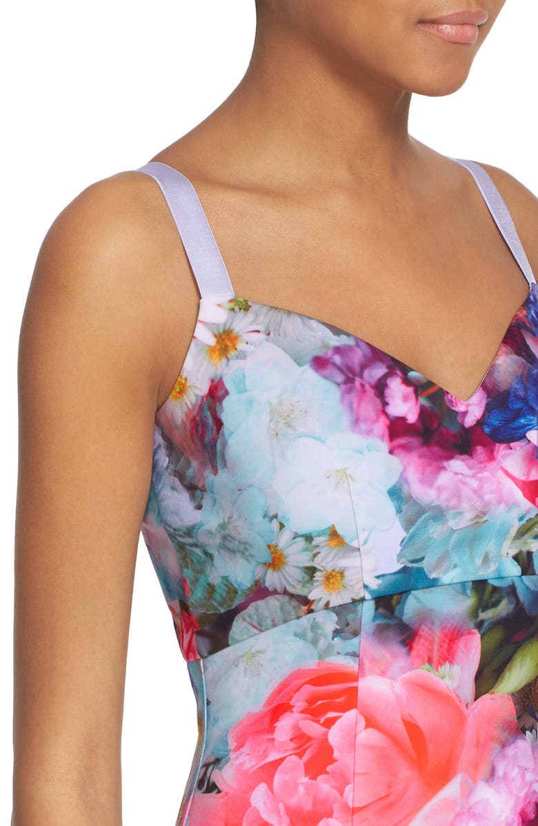 Ted Baker London 'Emore' Floral Print Strappy Sheath Dress, Alternate, color, 