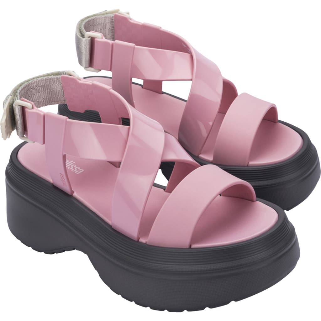 Melissa Stand Platform Sandal in Pink/grey at Nordstrom, Size 10