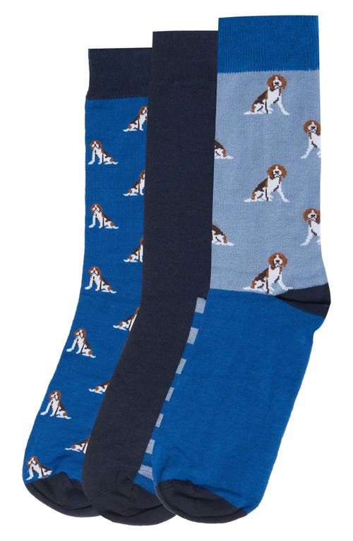 BARBOUR BARBOUR 3-PACK BEAGLE DOG SOCKS